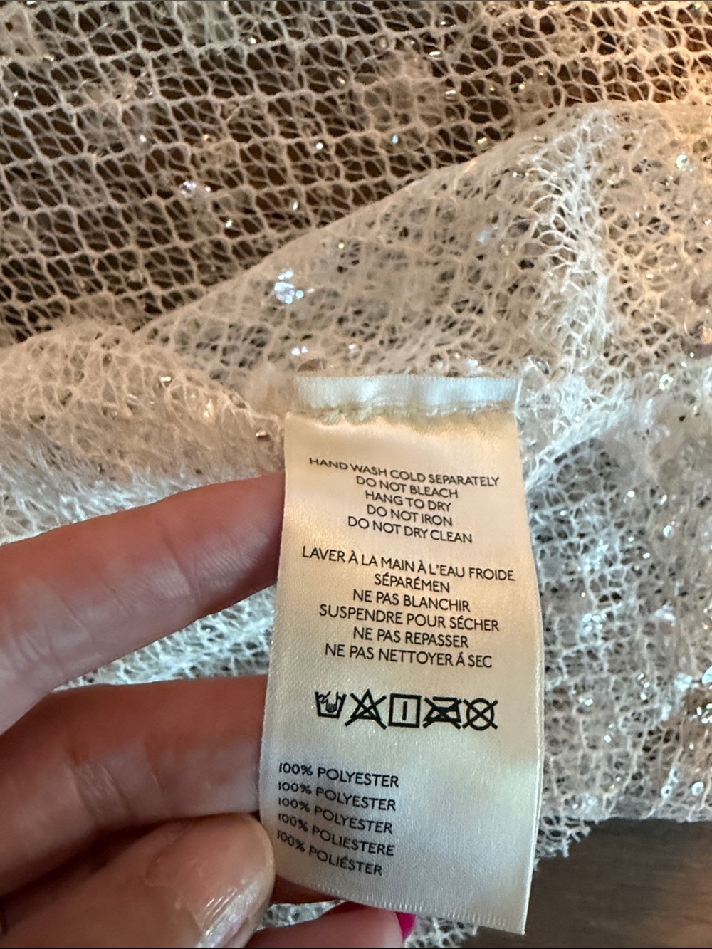 Free People Frost Bite Sheer Maxi Skirt- size Large - Picture 8 of 10